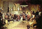 Johann Zoffany the founders of the royal academy of arts oil painting artist